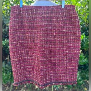 Lafayette 148 New York tweed boucle skirt